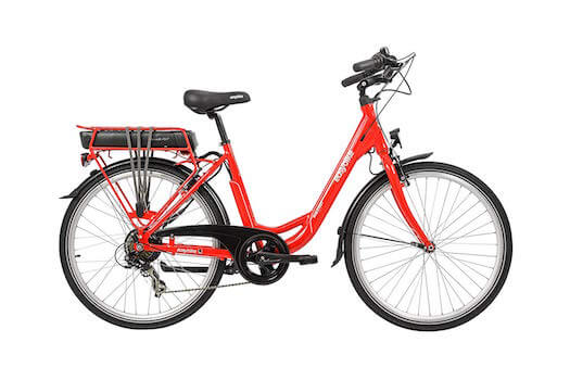 vélo électrique rouge easystreet easybike homme